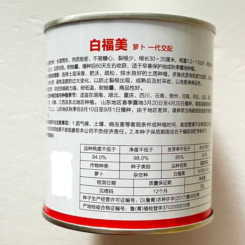 正品白萝卜种籽耐裂果不易糠心白萝卜种子高产皮光滑须少基地