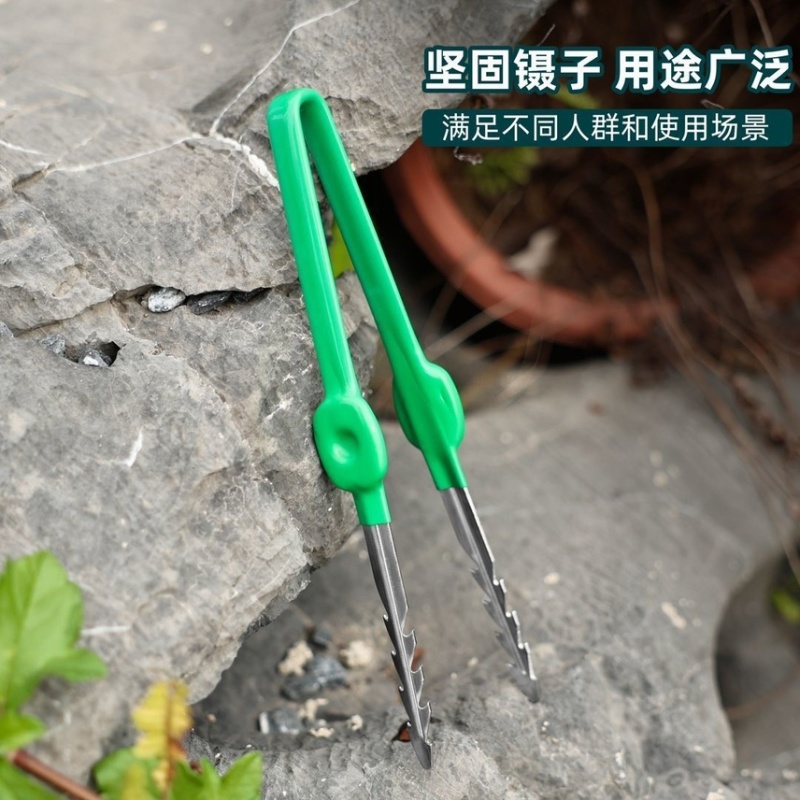 拔草夹子连根拔草器园艺工具镊子取物夹子拾物拔种花夹种