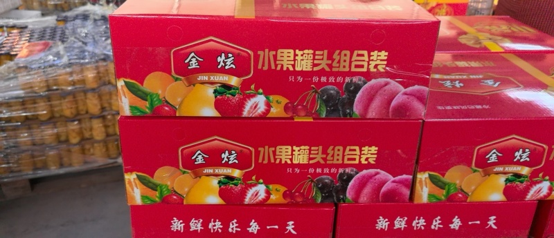 遵化市金炫食品厂水果罐头各种包装规格一手货源口感好