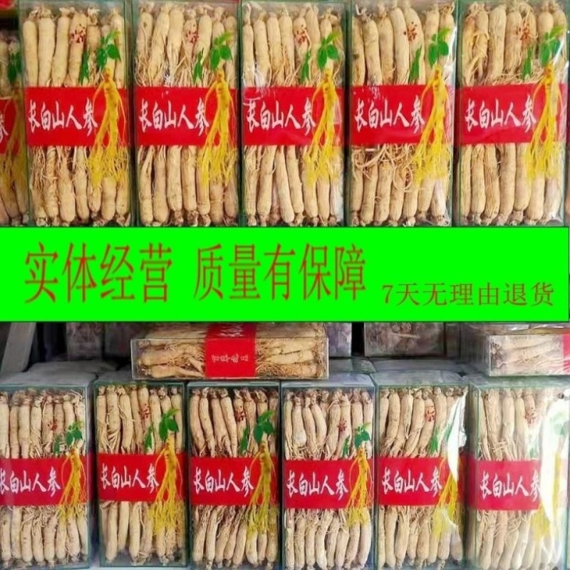 人参中药材长白山林下人参假一赔十批发零售