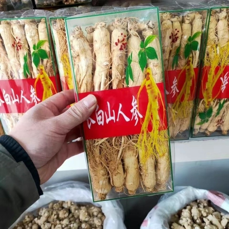 人参中药材长白山林下人参假一赔十批发零售