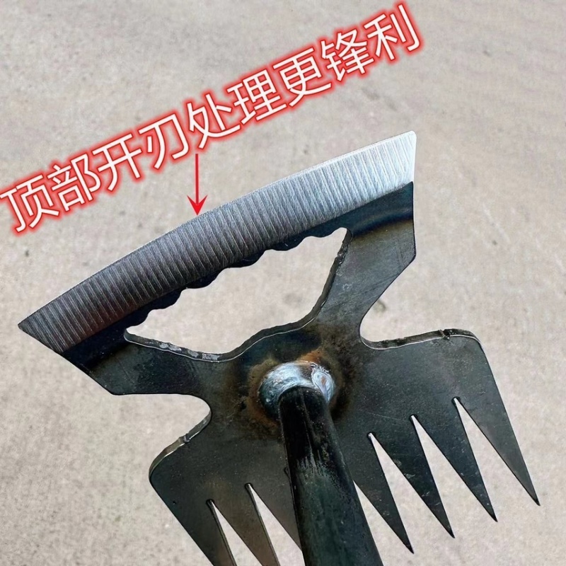 除草锄头多功能锰钢农用除草工具锋利耐用家用拔草神器尖