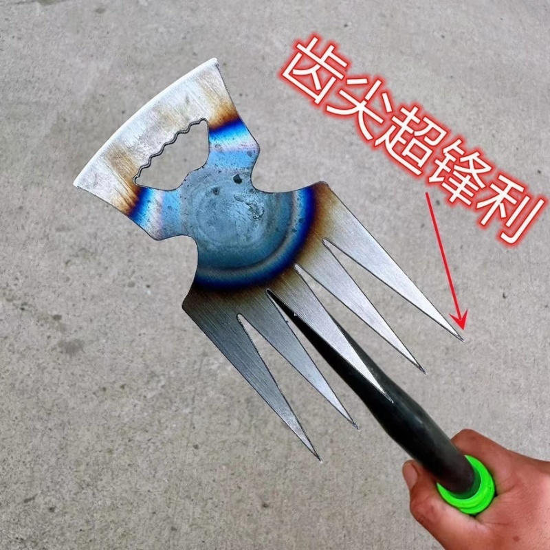 除草锄头多功能锰钢农用除草工具锋利耐用家用拔草神器尖