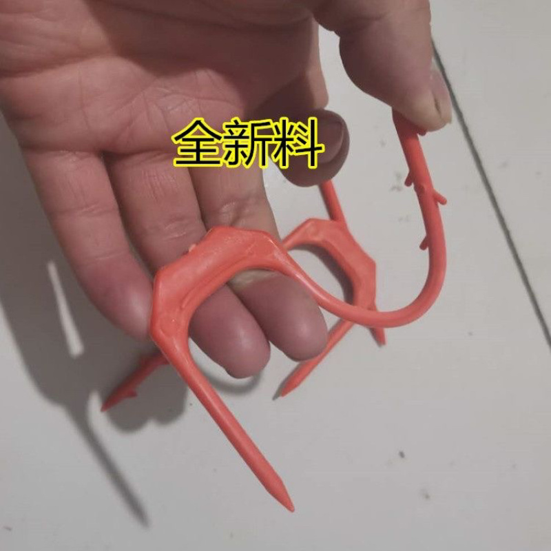 微喷带滴灌带固定器配件叉子塑料温室大棚蔬菜压水管防