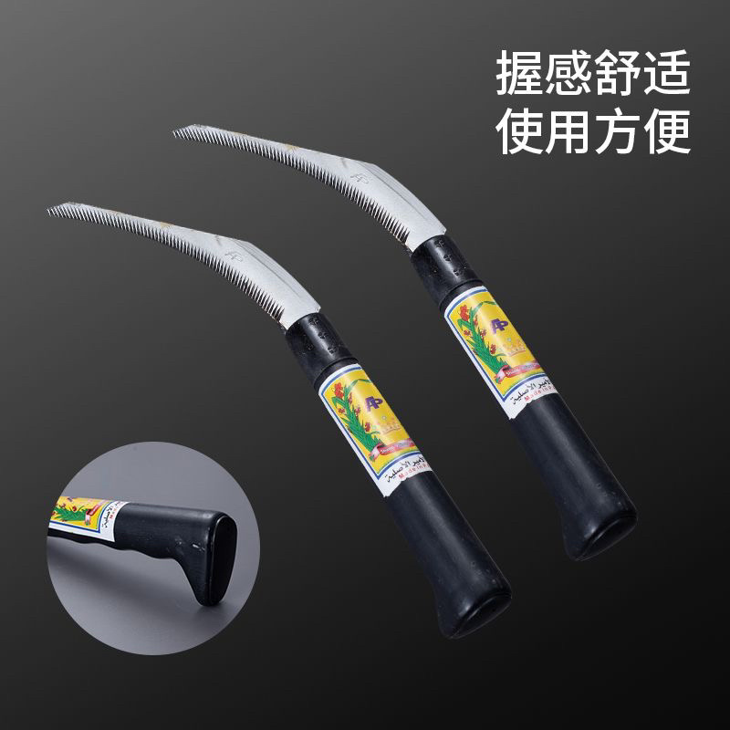 加厚手工不锈钢镰刀家用割菜猪草挖菜根户外钓鱼除草专用