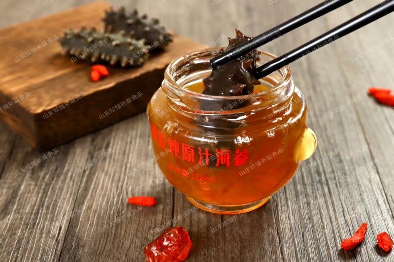 桃胶炖原汁海参