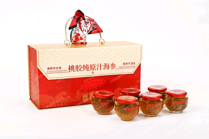 桃胶炖原汁海参