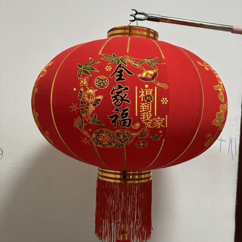 大红灯笼植绒广告春节新年装饰过年摆摊户外防水宫灯