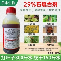 石硫合剂水剂结晶粉腐烂病介壳虫白粉病果园涂白剂果树清园杀