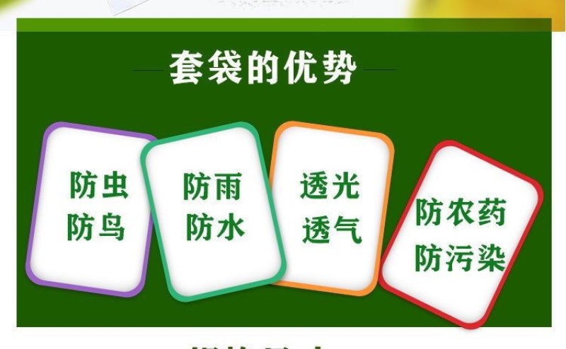 河南18*22.外牛皮纸内内黄蜡纸晚秋黄梨果袋