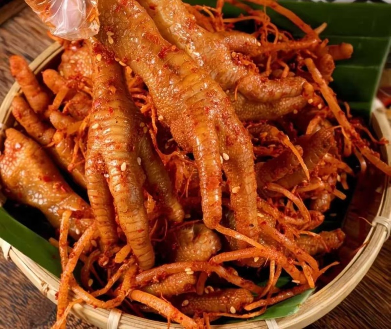 佤味鸡爪，云南佤族风味，国内**，独特风味。