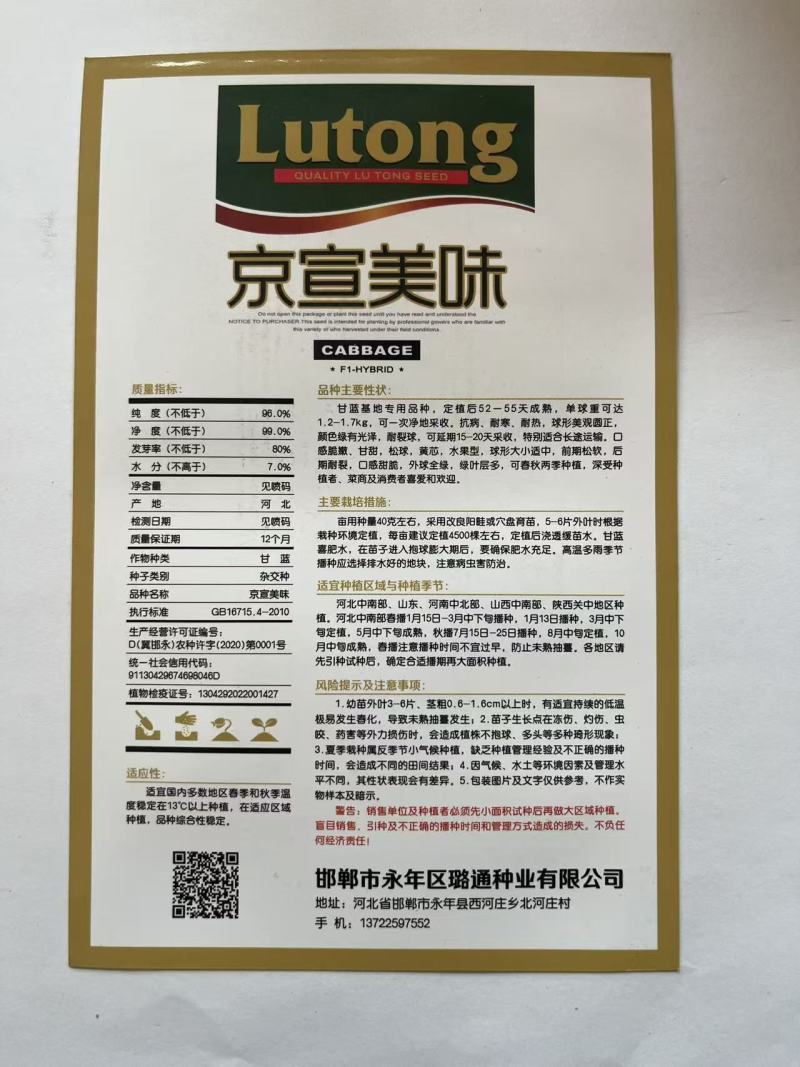 甘蓝种子圆包菜种子厂家直销欢迎来电