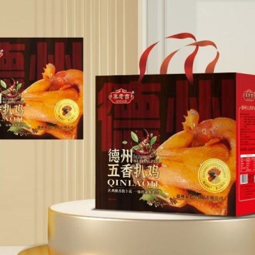 德州五香扒鸡2只装礼品盒整只山东特产商超