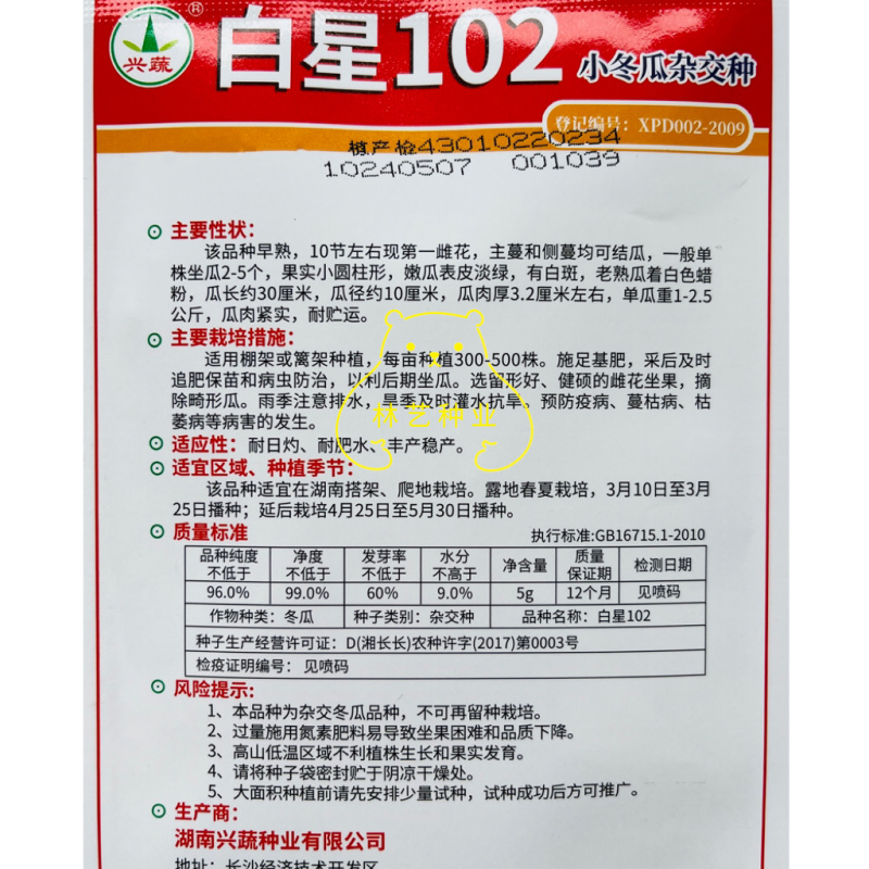 白星102杂交早熟小冬瓜种子果实圆柱形嫩瓜表皮淡绿瓜肉紧