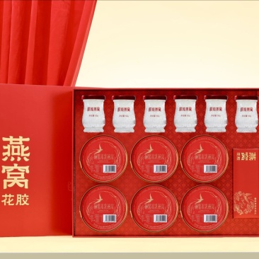 春节滋补品礼盒鲜炖燕窝花胶礼盒装6➕6双享滋补礼盒