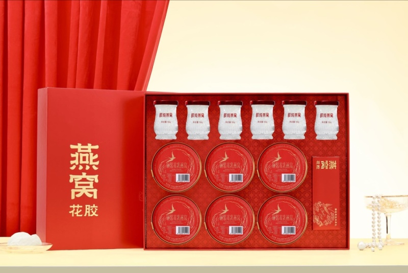 春节滋补品礼盒鲜炖燕窝花胶礼盒装6➕6双享滋补礼盒