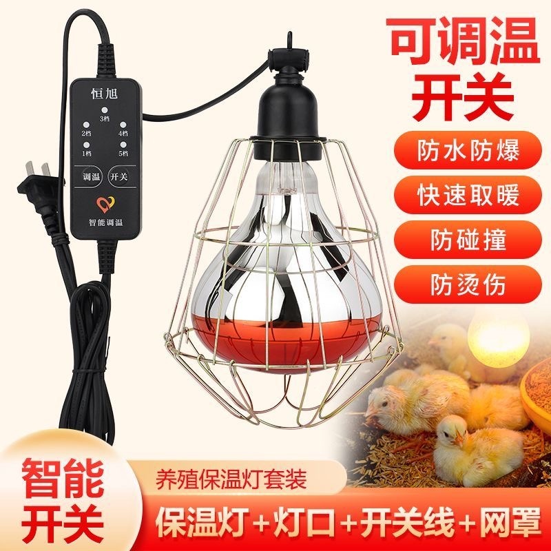 保温灯养殖取暖灯小鸡猪仔加热灯泡鸭鹅猪用防水防爆烤灯