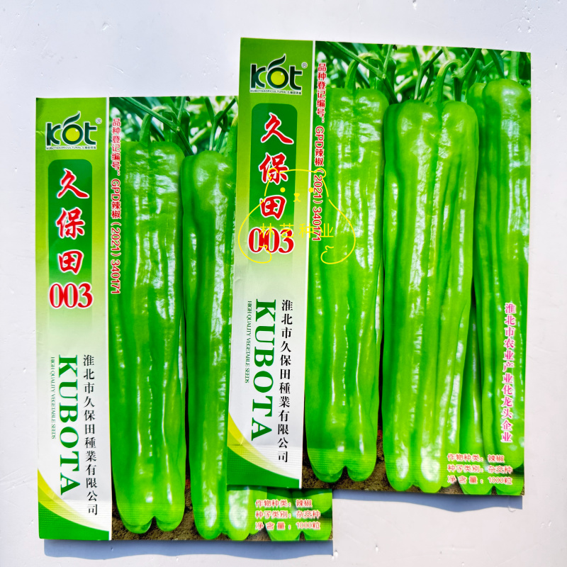 久保田003特大果薄皮辣椒种子早中熟微辣口感好产量高