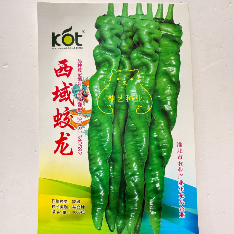 西域蛟龙螺丝椒种子早熟丰产果大皮薄肉厚耐寒抗病性螺丝椒