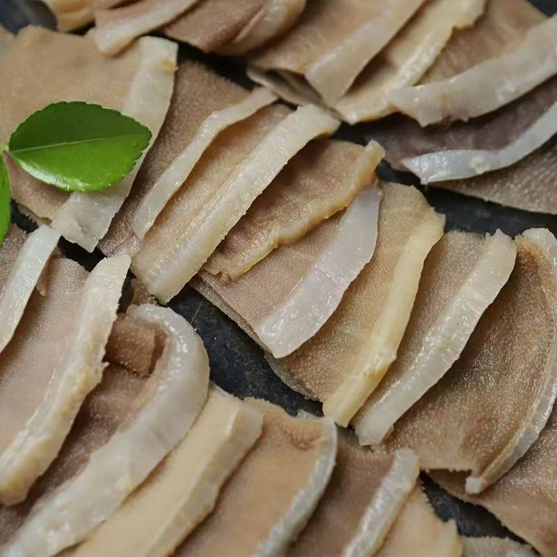 毛肚带底板叶片水发食材爆肚片厂家火锅冒菜烫涮凉拌