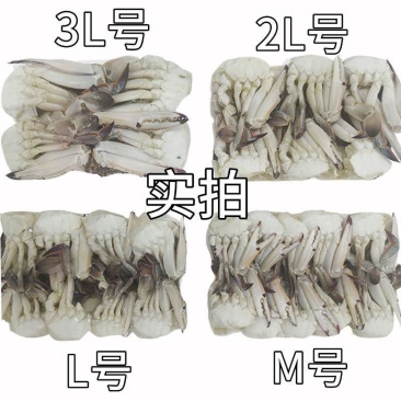 蟹块梭子蟹蟹块冷冻蟹块梭子蟹切块批发海蟹块香辣蟹块食材