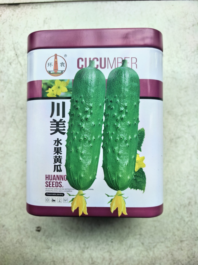 川美水果黄瓜种子早熟短棒小黄瓜翠绿油亮口感甜脆春秋旱黄瓜