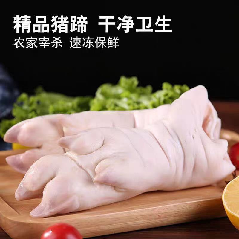 猪蹄生新鲜整只带筋猪脚生鲜冷冻猪爪前蹄批发一整箱