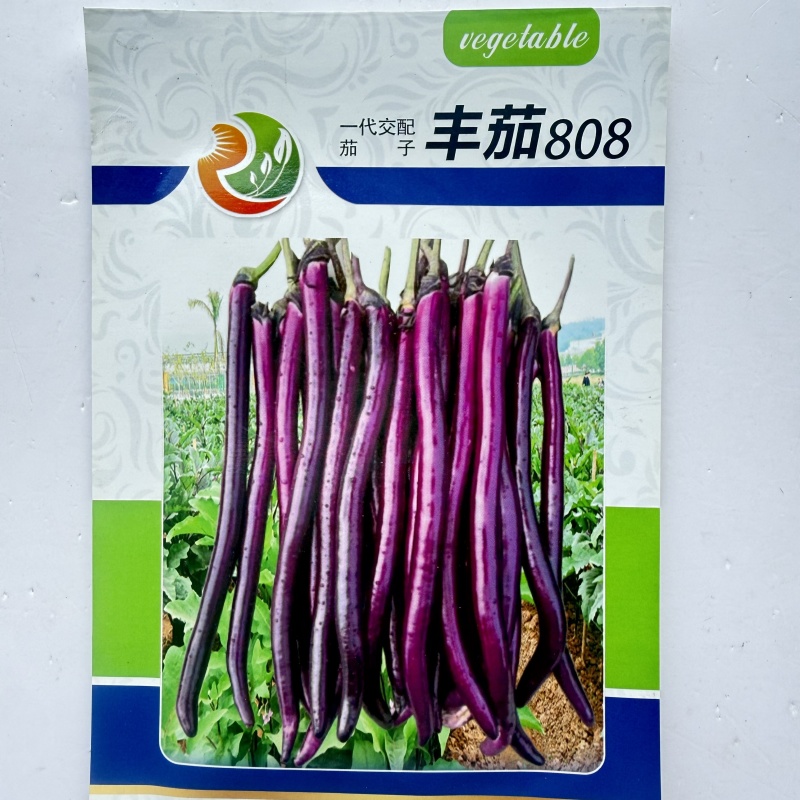 丰茄808紫红长线茄种子细嫩皮薄顺直整齐高产春秋播种长茄
