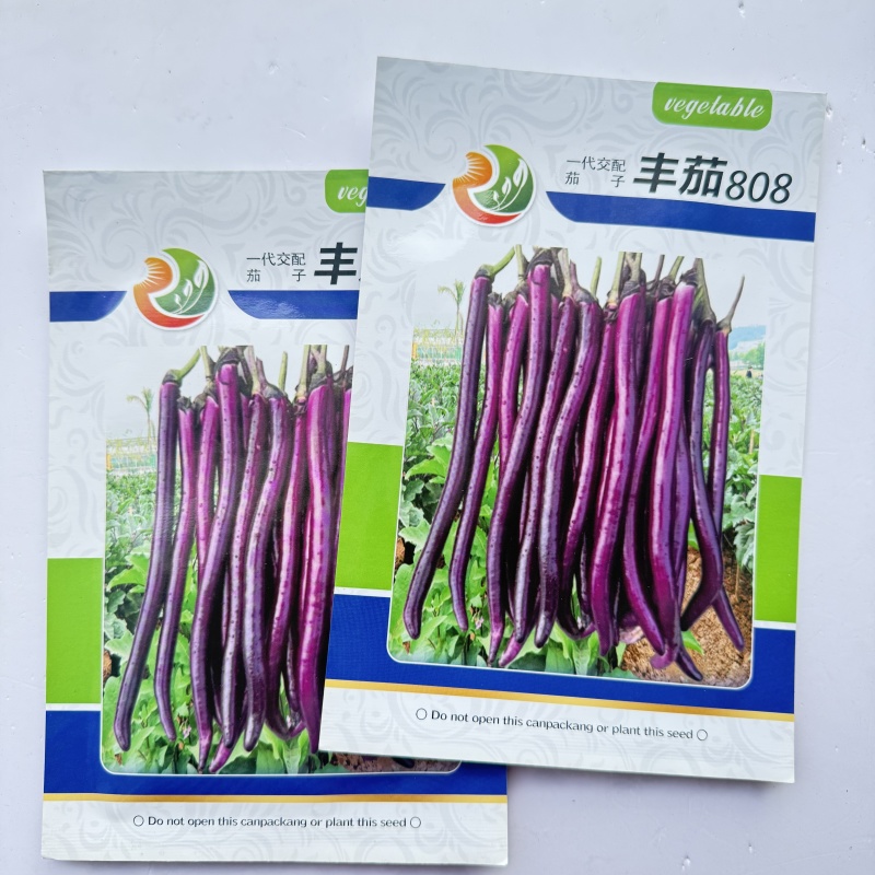 丰茄808紫红长线茄种子细嫩皮薄顺直整齐高产春秋播种长茄