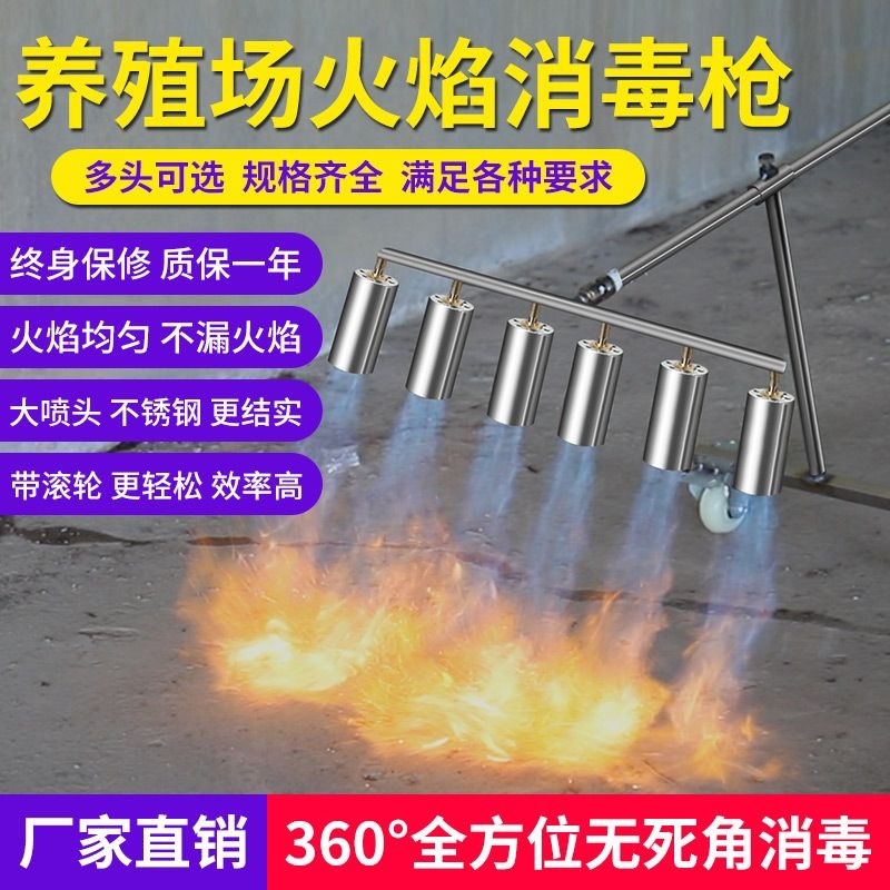 高温消毒喷火枪多头火焰喷枪猪圈养殖场喷火器液化气火枪
