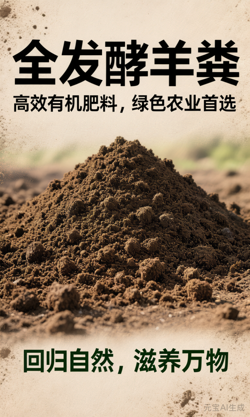 甘肃武威发酵纯羊粪，量大价优，保质保量，欢迎各位老板咨询