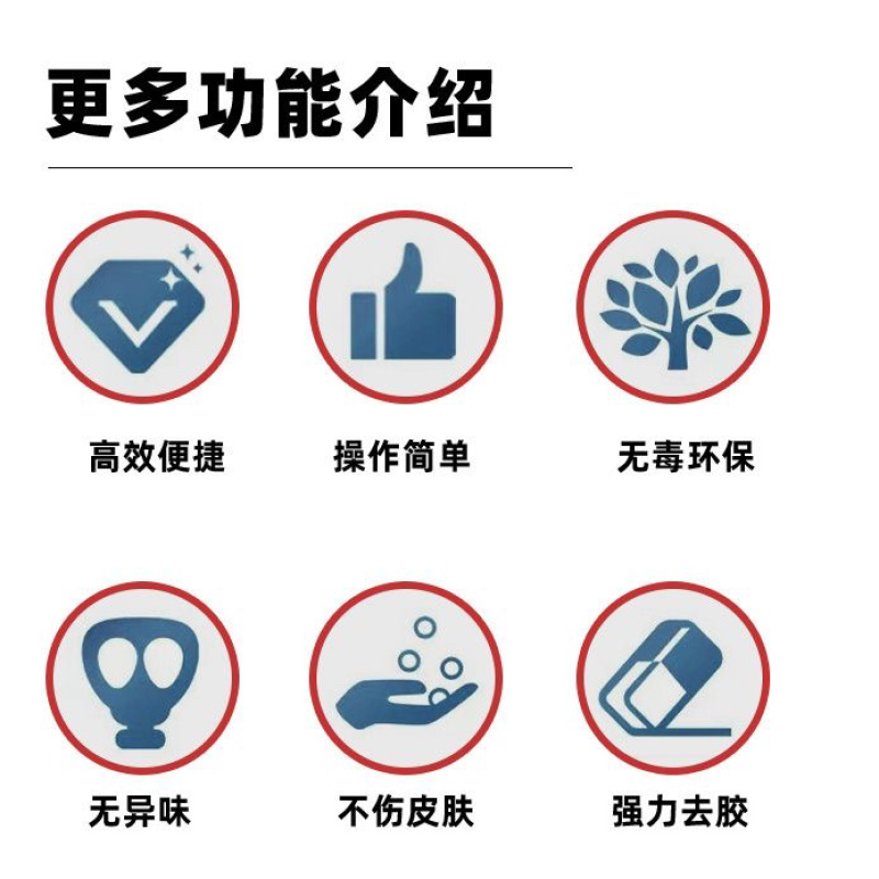多功能高效强力除胶剂超强去胶黑科技胶水解胶剂不干胶清