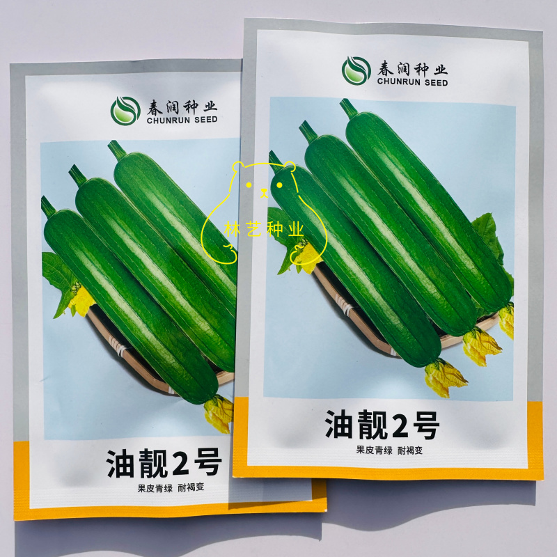 油靓2号丝瓜种子早熟蔓生杂交短棒深绿油亮肉细嫩味