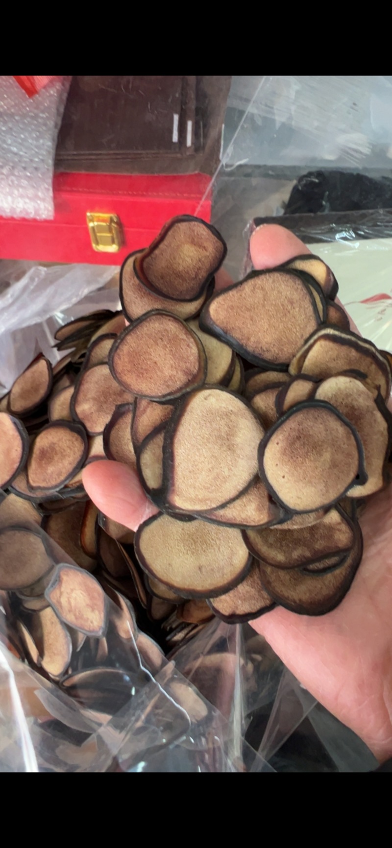 鹿茸白粉片，腊圈很大粉质好，性价比高，泡酒，煲汤