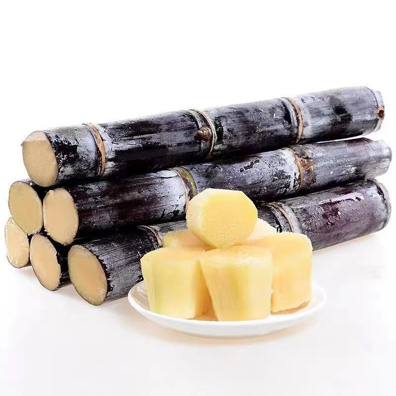 正宗广西黑皮甘蔗新鲜孕妇中段批发脆甜水果当季甜杆整箱青皮