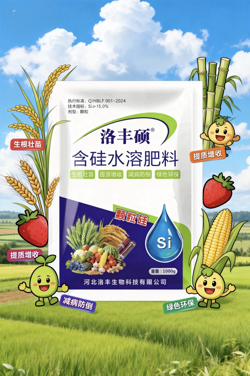 颗粒硅撒施底施全水溶含量高绿色无公害抗倒伏生根壮苗增产收