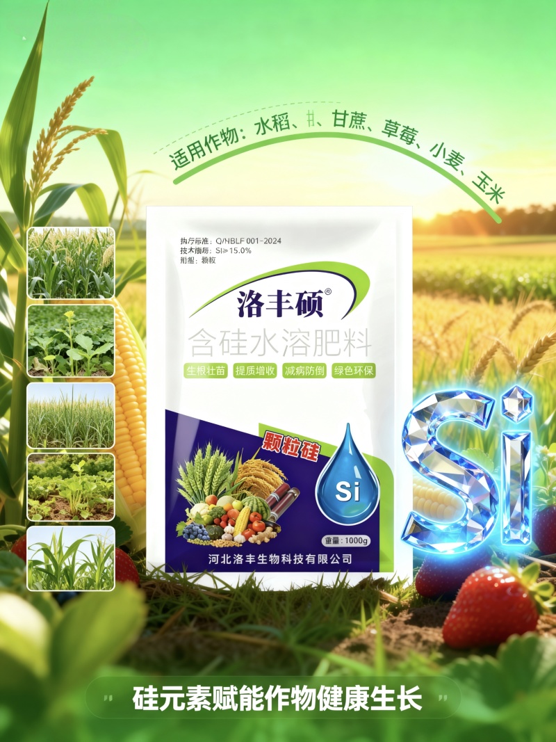 颗粒硅撒施底施全水溶含量高绿色无公害抗倒伏生根壮苗增产收