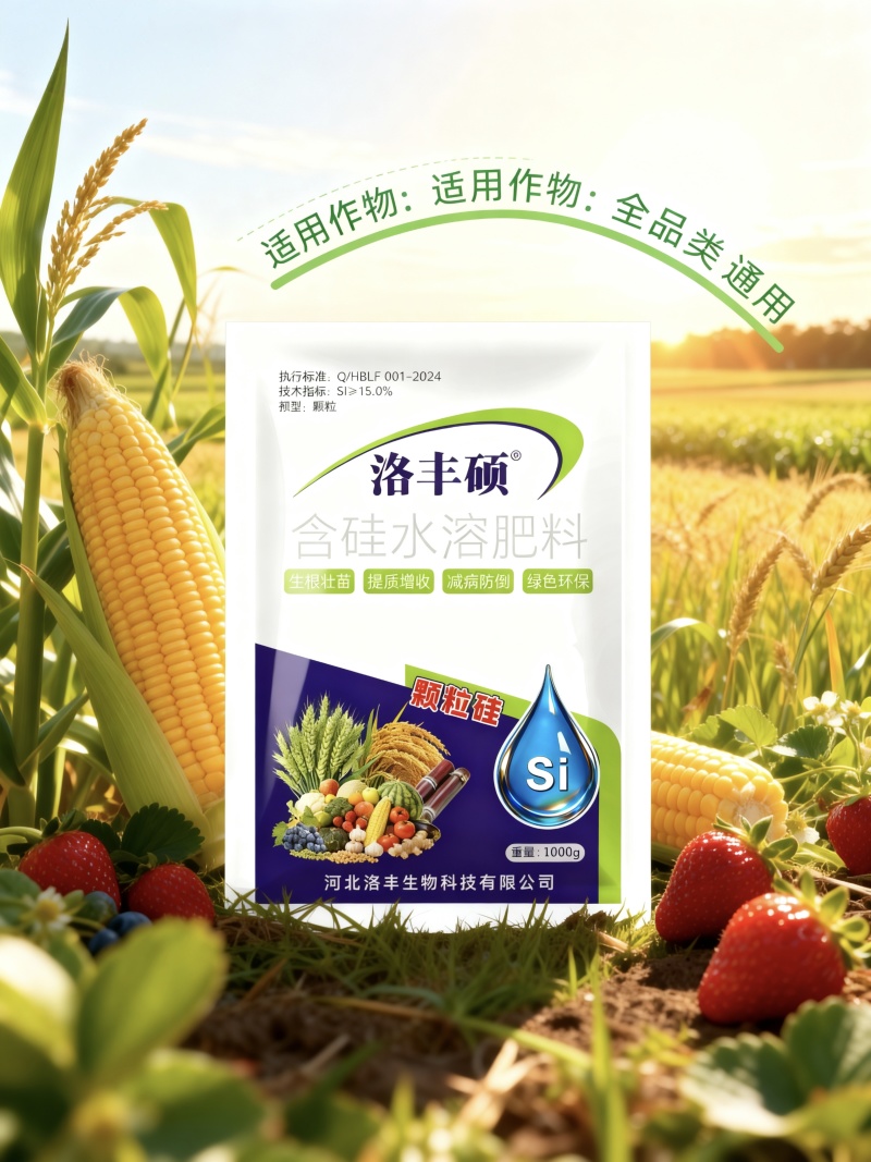 颗粒硅撒施底施全水溶含量高绿色无公害抗倒伏生根壮苗增产收