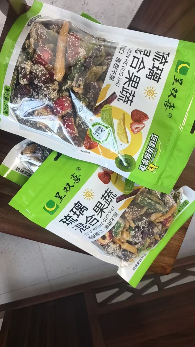 拔丝秋葵、琉璃混合果蔬、拔丝地瓜