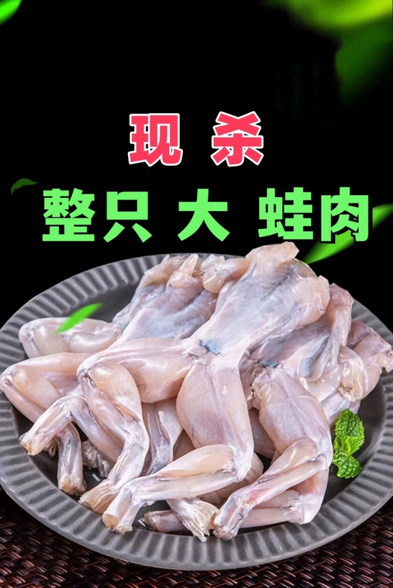 现杀牛蛙整只广东省内当天发货