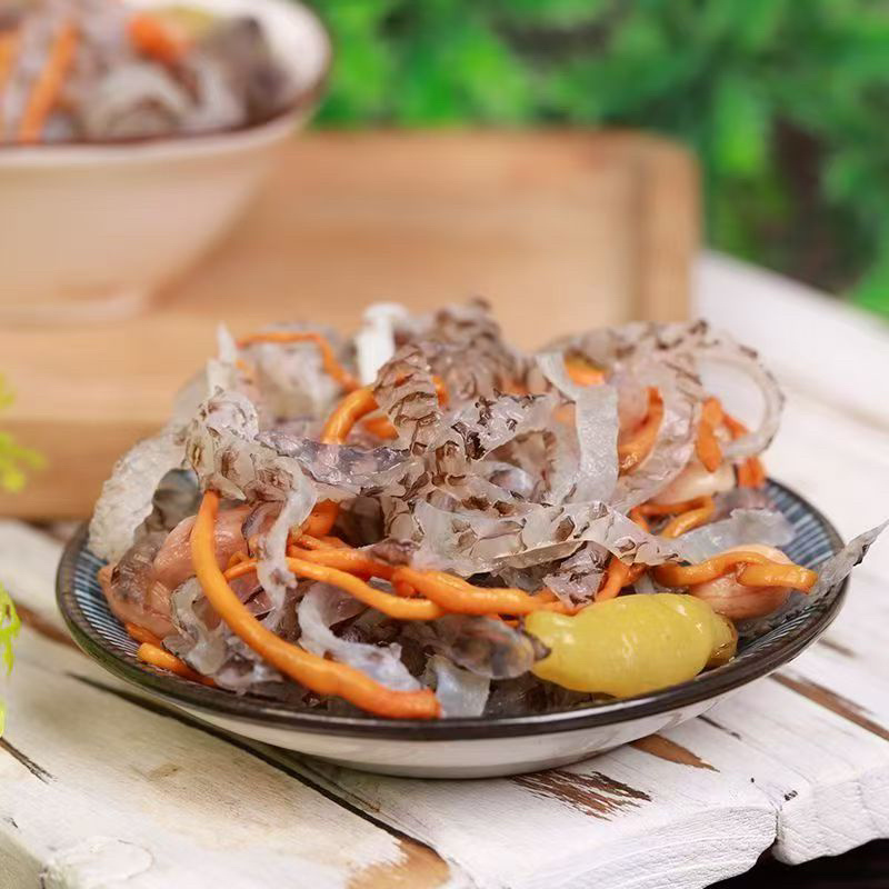 虫草花生泡椒鱼皮商超团购餐饮爆品电商一件代发