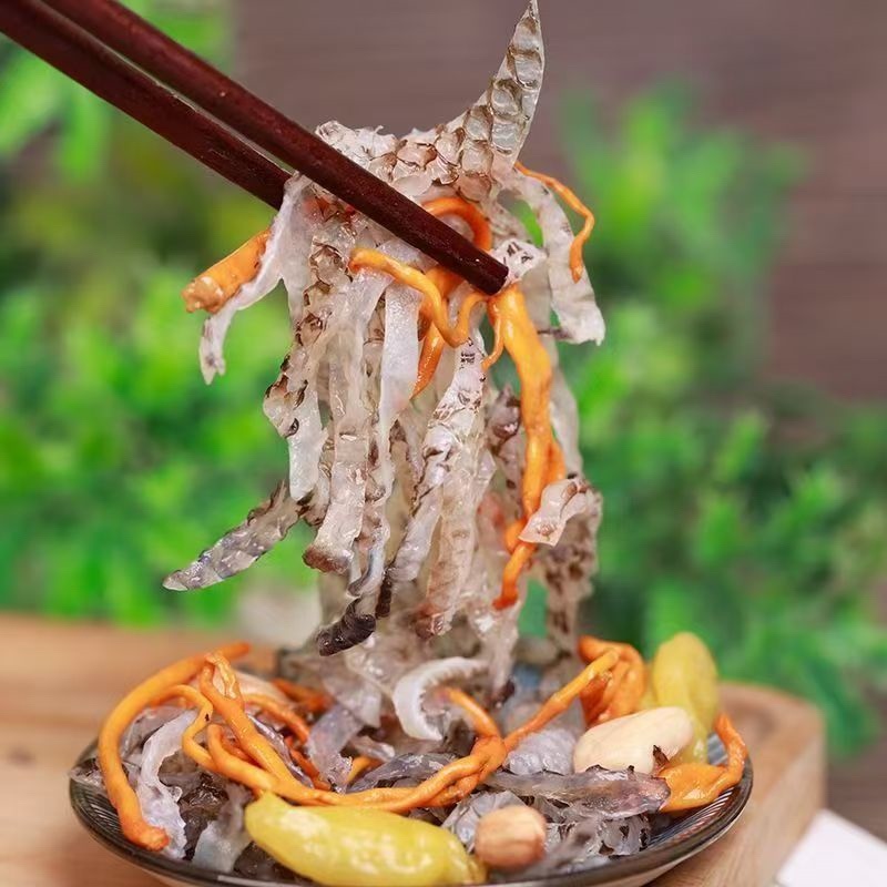 虫草花生泡椒鱼皮商超团购餐饮爆品电商一件代发