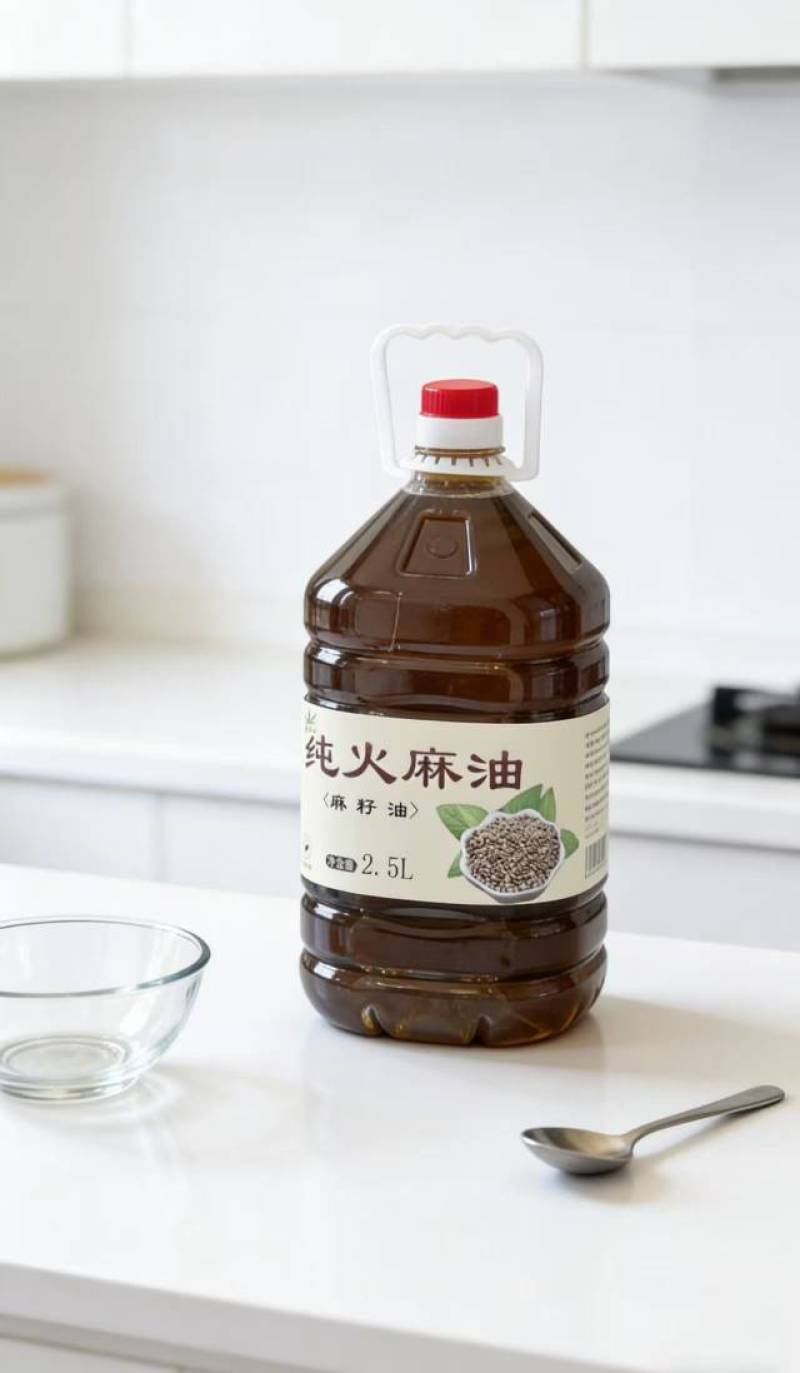 自榨纯火麻油，品质保证，诚信经营，冷榨火麻油