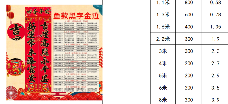 2026马年春节对联门画春联批发