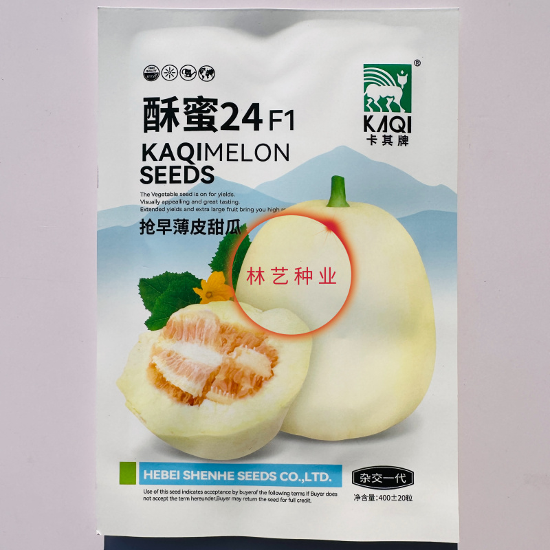 卡其酥蜜24白皮甜瓜种子口感好薄皮高糖早熟高产