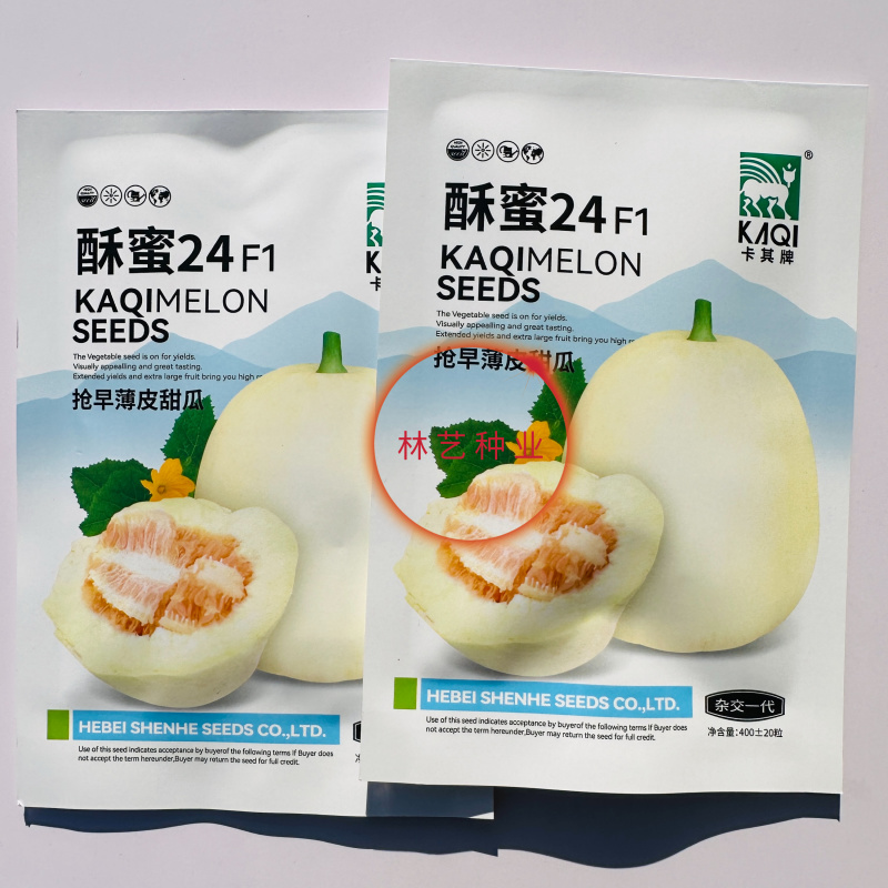 卡其酥蜜24白皮甜瓜种子口感好薄皮高糖早熟高产
