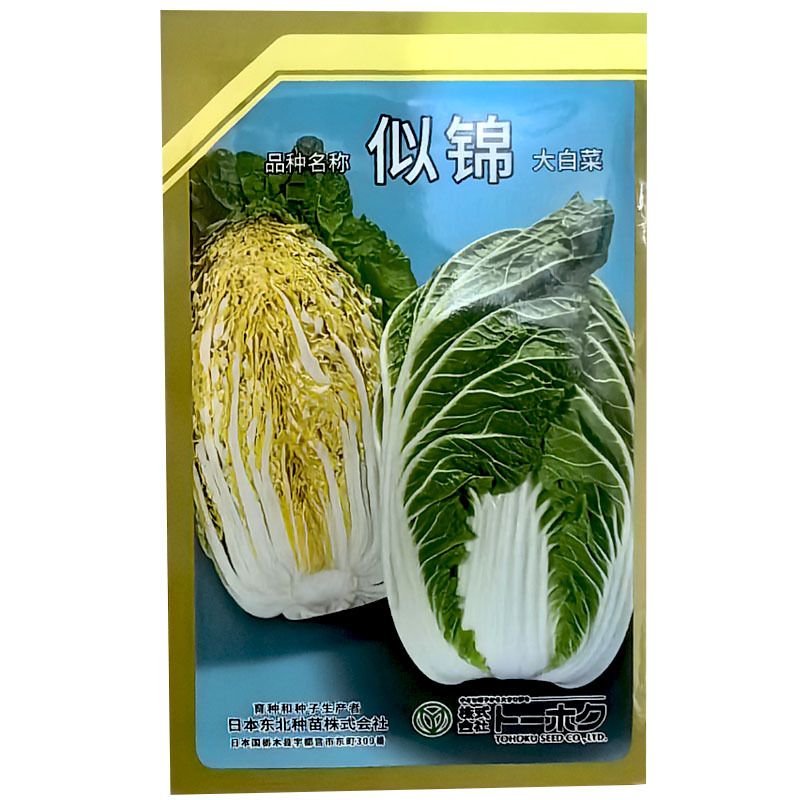 似锦大白菜种子不易抽苔黄芯炮弹型外叶绿早熟种籽农播王