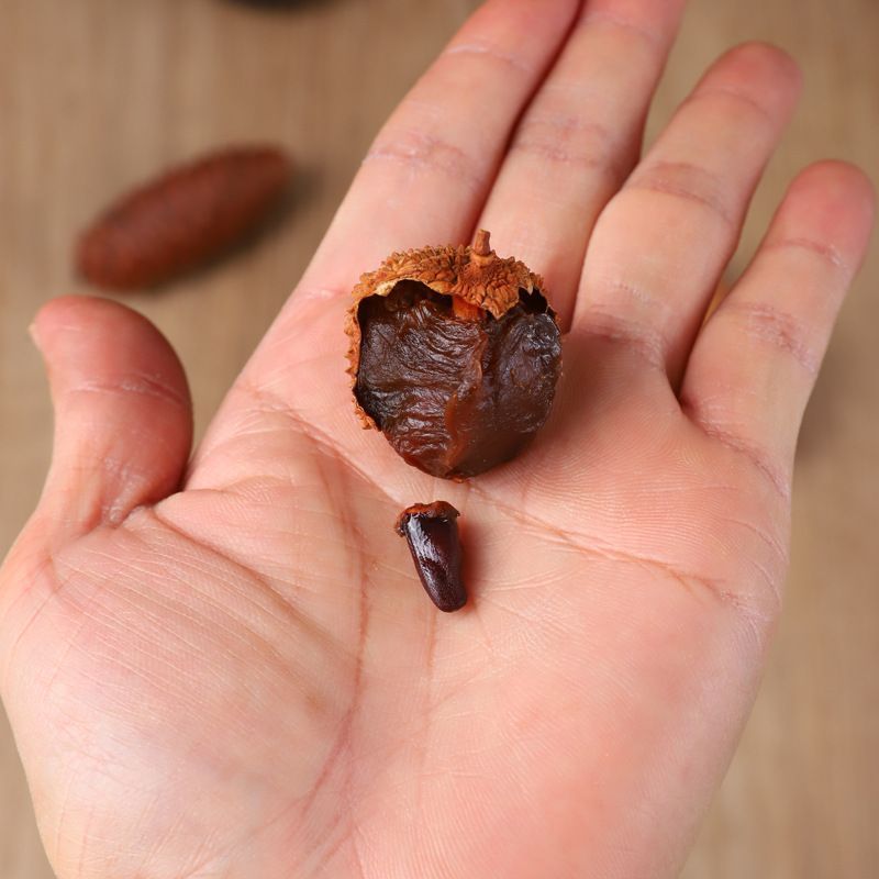 今年新货高州桂味荔枝干核小肉厚自家晒干特靓广东干荔枝泡水大果