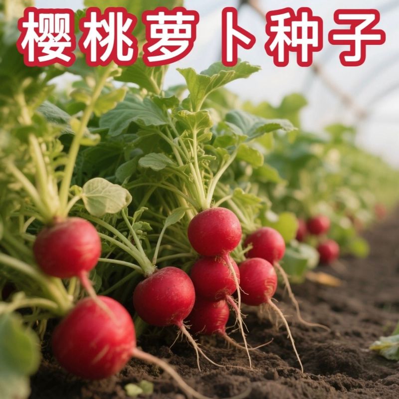 戴安娜樱桃萝卜种子早熟迷你小萝卜种籽