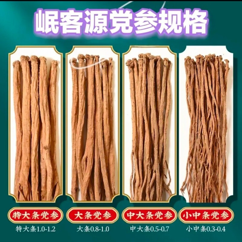 岷县无硫精品党参条